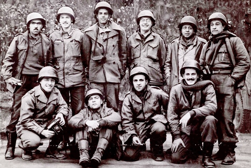 Jornalistas americanos e brasileiros que participaram da II Guerra Mundial. Foto - V de Vitória.